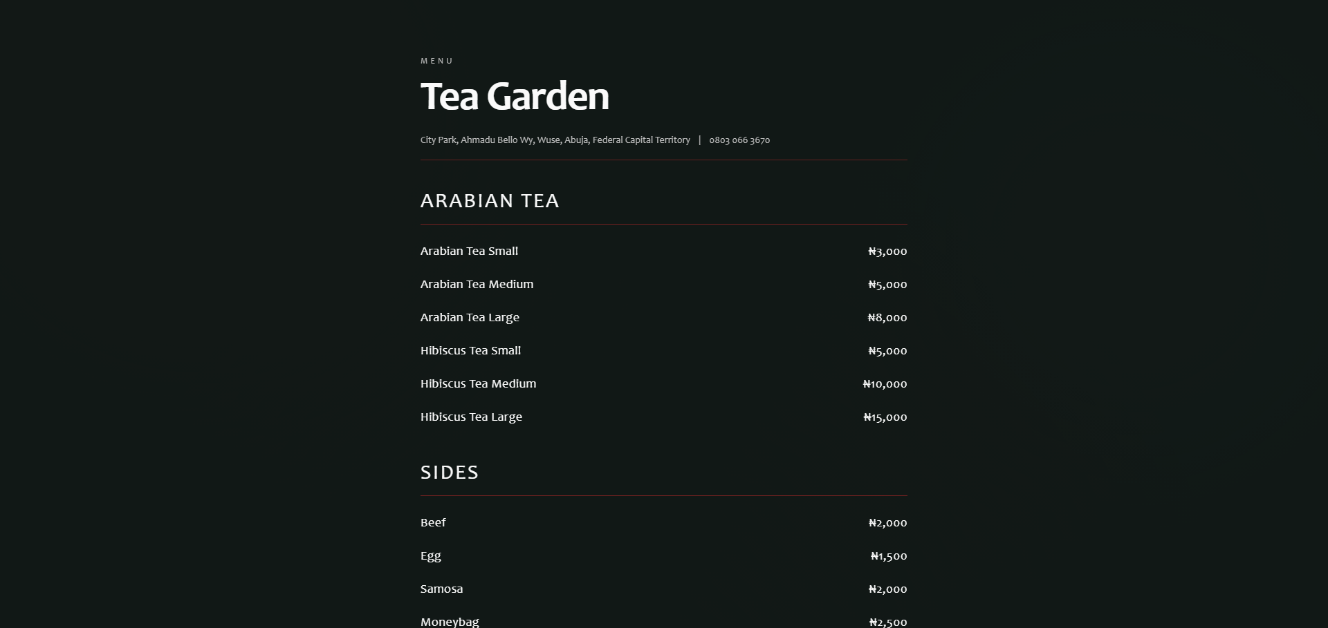 TEA-GARDEN.MENU preview